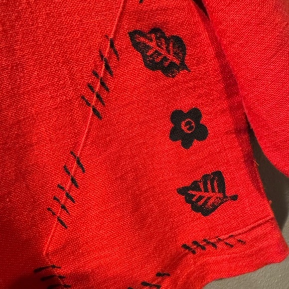 On‎ The Rocks Hand-Painted Orange Jacket – Boho Artistic Vintage Vibe – Size M - Picture 3 of 11